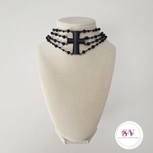 Black Cross Choker